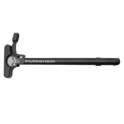 AR-15 Charging Handle w/ Oversized Latch -PUNISHER Engraving